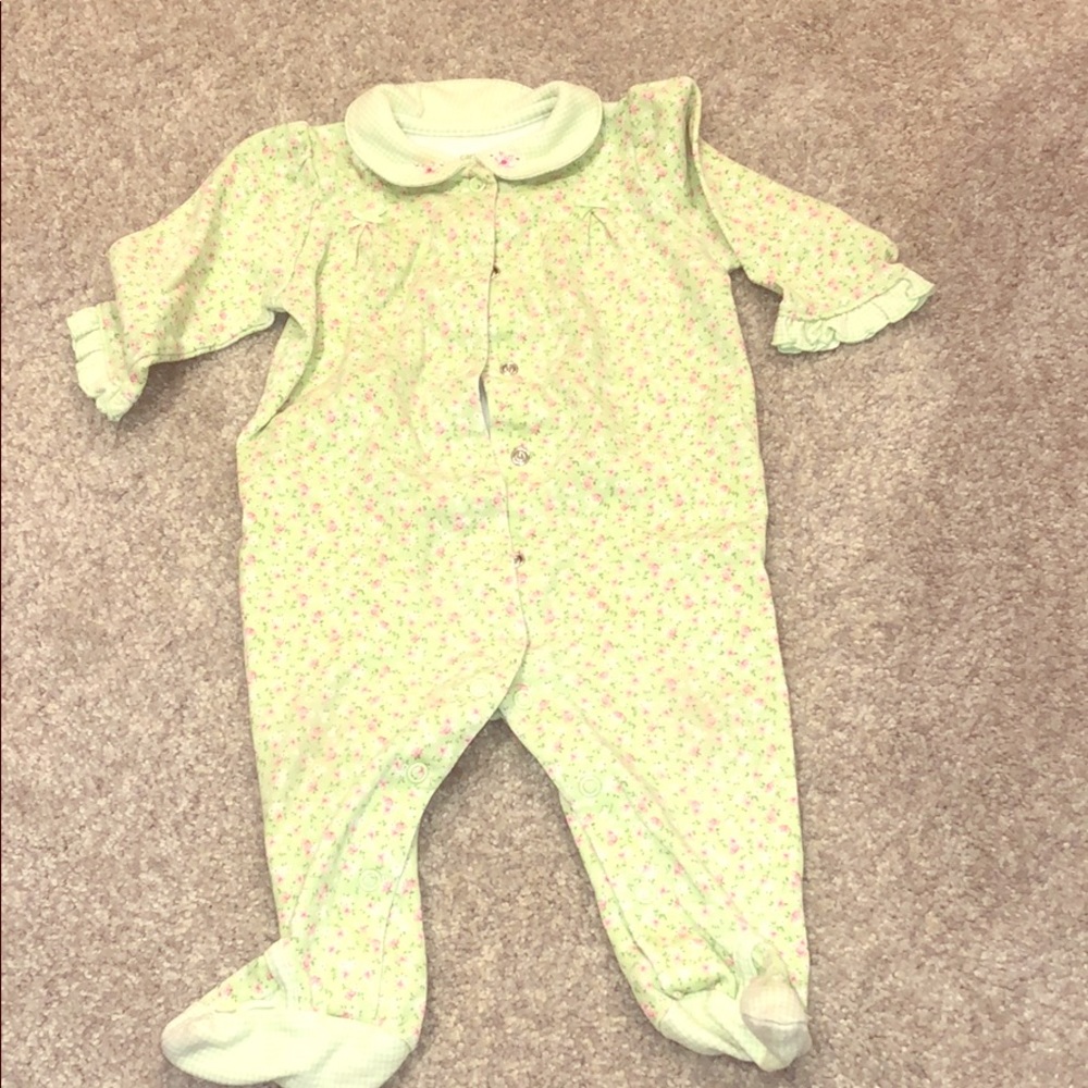 Floral Carter’s Footie Pajamas